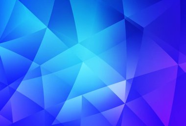 Açık pembe, mavi vektör çokgen desen. Soyut ve üçgenli renkli çizimler. Web siteniz için yeni bir doku.