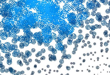 Rastgele biçimli açık mavi vektör deseni. Rastgele şekillerle soyut tarzda dekoratif tasarım. Kartvizitiniz için modern tasarım.