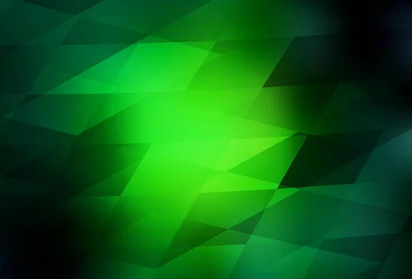 Modelo Vetor Verde Escuro Com Losango Glitter Ilustração Abstrata Com —  Vetores de Stock