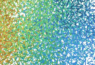 Açık mavi, keskin çizgileri olan sarı vektör deseni. Keskin çizgili parlak renkli çizimler. İş ilanınız için akıllı tasarım.