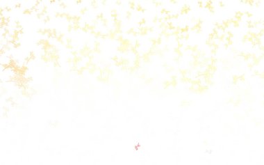 Açık Turuncu vektör dallı karalama deseni. Yapraklar ve dallarla karalama tarzında renkli çizimler. Çocuk kitapları için renkli desen.