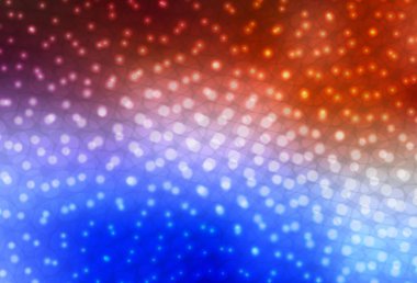 Açık mavi, diskli kırmızı vektör dokusu. Doğa tarzında bulanık halkaları olan güzel renkli çizimler. İş ilanınız için tasarım.