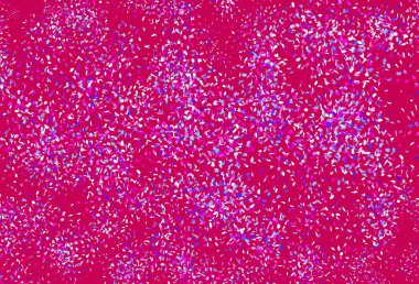 Açık mavi, yapraklı kırmızı vektör karalama deseni. Origami tarzındaki yaprakların gradyanlı karalama çizimi. Web siteleri ve pankartlar için desenli desen.