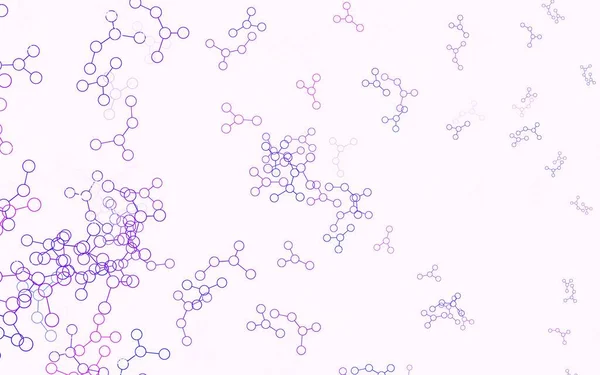 Lichtblauw Rood Vector Patroon Met Kunstmatige Intelligentie Netwerk Schitterende Kleurrijke — Stockvector