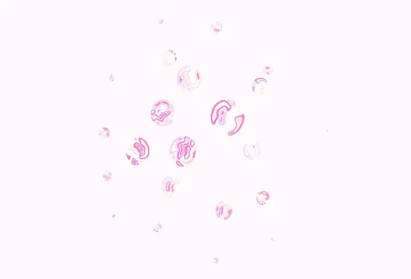 Modèle Vectoriel Rouge Clair Jaune Avec Des Cercles Belle Illustration — Image vectorielle