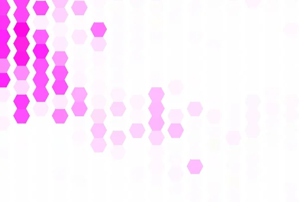 Textura Vectorial Rosa Claro Con Hexágonos Colores Fondo Desenfoque Con — Vector de stock