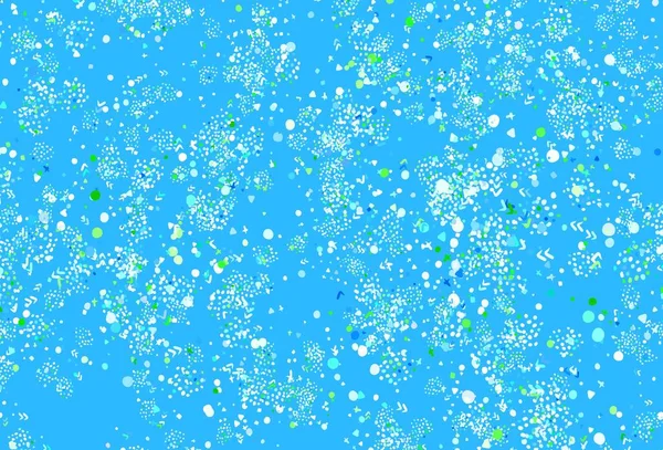 Light Blue Green Vector Backdrop Memphis Shapes Modern Abstract Illustration — Stock Vector