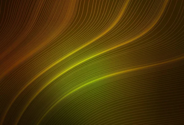 Verde Oscuro Vector Amarillo Difuminado Brillo Textura Abstracta Ilustración Colorida — Vector de stock