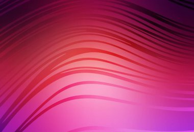 Açık pembe, kıvrımlı sarı vektör dokusu. Soyut ve gradyan renkte renkli çizimler. Tasarımınız için basit şablon.