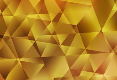 Koyu sarı vektör çokgen arkaplan. Çokgen soyut çizim ve gradyan. Marka kitabınız için yeni şablon.