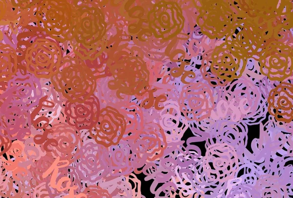 Rose Pâle Texture Vectorielle Jaune Aux Formes Abstraites Illustration Abstraite — Image vectorielle
