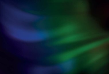 Koyu mavi, yeşil vektör bulanık ve renkli desen. Gradyan tasarımlı, soyut, ışıltılı çizimler. İşiniz için yepyeni bir tasarım..