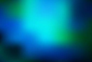 Koyu mavi vektör arkaplanı bulanıklaştırdı. Görüntü tarzında tamamen yeni bir renkli çizim. İşiniz için yeni tasarım.