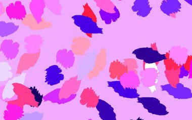 Açık Mor, rastgele şekilli pembe vektör deseni. Soyut gradyan şekilli basit renkli çizimler. Bir cep telefonu için arka plan.