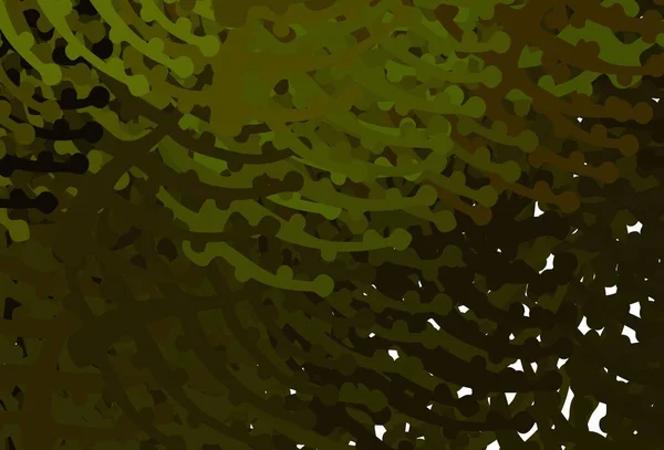 Koyu Yeşil Kaotik Şekilli Sarı Vektör Şablonu Soyut Gradyan Şekilli — Stok Vektör