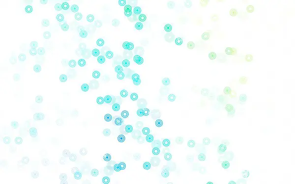 Light Blue Green Vector Template Circles Beautiful Colored Illustration Blurred — Stock Vector