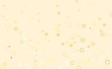 Kabarcıklı hafif turuncu vektör arka planı. Doğa tarzında renkli baloncuklu soyut illüstrasyon. İş ilanınız için tasarım.