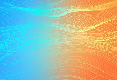 Açık mavi, sarı vektör renkli soyut arkaplan. Eğilimli zarif, parlak bir çizim. Bir cep telefonu için arka plan.