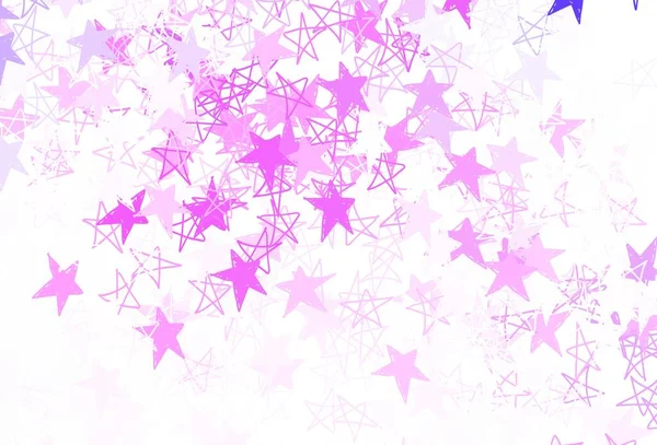 Luz Púrpura Patrón Vectorial Rosa Con Estrellas Navidad Diseño Decorativo — Archivo Imágenes Vectoriales