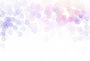 Açık mavi, rastgele şekilli kırmızı vektör deseni. Soyut gradyan şekilli basit renkli çizimler. İşiniz için en iyi akıllı tasarım.