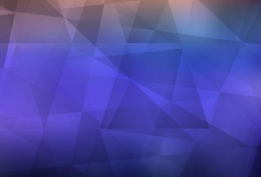 Açık Mor vektör üçgen düzeni. Üçgenlerden oluşan parlayan çokgen çizimler. İş tasarımınız için yepyeni bir tarz.