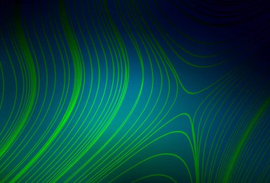 Koyu mavi, yeşil vektör soyut bulanık düzen. Soyut ve gradyan renkte renkli çizimler. İşiniz için en iyi bulanık tasarım..