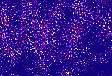 Açık mavi, kırmızı vektör yapraklı doğal sanat eseri. Karalama tarzında yaprakları olan belirsiz bir çizim. Web ve broşürler için elle boyanmış tasarım.