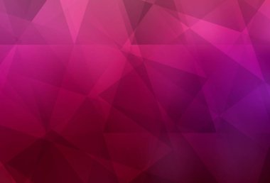 Açık Mor, Pembe vektör çokgen arka plan. Çokgen biçiminde, gradyan ile renkli çizimler. İşiniz için en iyi üçgen tasarım.