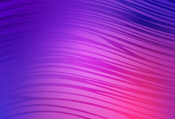 Luz Púrpura Fondo Vectorial Rosa Con Líneas Curvas Una Ilustración — Vector de stock