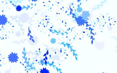 Açık yeşil vektör arkaplanında çiçekler ve güller var. Çiçekli zarif, parlak bir illüstrasyon. Çocuk kitapları için renkli desen.