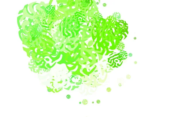 Светло Зеленый Векторный Фон Цветами Простая Красочная Иллюстрация Абстрактными Градиентными — стоковый вектор