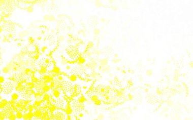 Çiçekli açık sarı vektör zarif şablon. Renkli karalama stili ve çiçekli. Marka kitabınız için yeni şablon.