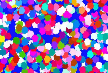 Memphis şekilli Light Multicolor vektör arkaplanı. Soyut gradyan şekilli basit renkli çizimler. Web siteniz için basit tasarım.