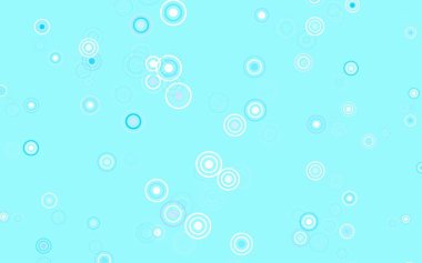 Açık pembe, diskleri olan mavi vektör dokusu. Parlak renkli soyut çemberlerin olduğu bir resim. Duvar kağıtlarının dokusu için desen.