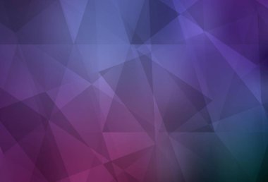 Açık Mor, Pembe vektör, üçgen arkaplan. Gradyanı olan üçgen geometrik örnek. İşiniz için yepyeni bir tasarım..