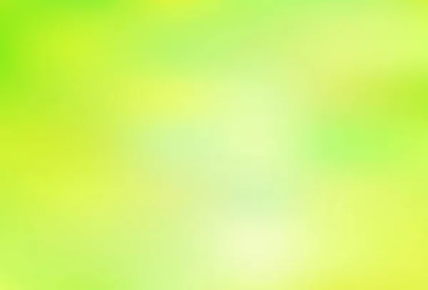 Hellgrüner Gelber Vektor Verschwommener Hintergrund Eine Elegante Helle Illustration Mit — Stockvektor