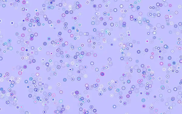 Modèle Vectoriel Bleu Clair Rouge Avec Des Cercles Illustration Abstraite — Image vectorielle