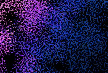 Koyu pembe, tekrarlanan çubuklu mavi vektör şablonu. Bulanık dekoratif tasarım basit bir şekilde çizgilerle. Güzel geçmişiniz için şablon.