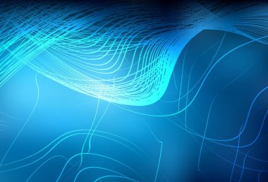 Koyu mavi vektör modern zarif arkaplan. Gradyan tasarımlı, soyut, ışıltılı çizimler. Web siteniz için bulanık tasarım.