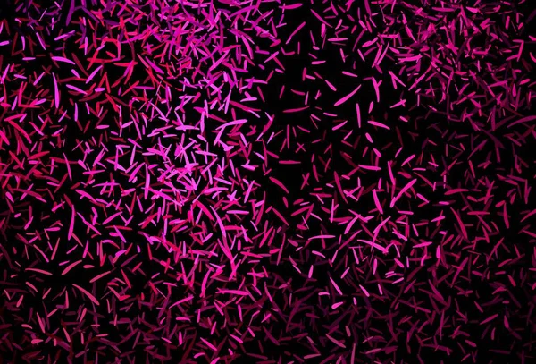 Layout Vetorial Rosa Escuro Com Linhas Planas Ilustração Brilhante Colorida — Vetor de Stock