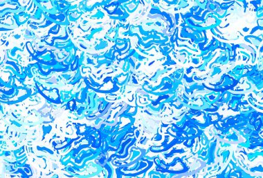 Soyut biçimlerde hafif BLUE vektör dokusu. Modern tarzda değişen renkli kaotik formlar. İşiniz için en iyi akıllı tasarım.