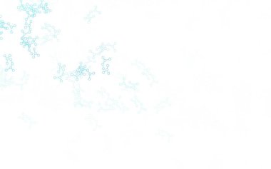 Yapay zeka konseptiyle hafif BLUE vektör dokusu. Yapay zeka bağlantılarıyla basit bir şekilde renkli tasarım. Bilim için desen, geleceksel tasarımlar..