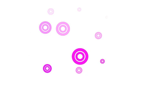 Světle Fialová Růžový Vektorový Vzor Kuličkami Moderní Abstraktní Ilustrace Barevnými — Stockový vektor