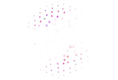 Kabarcıklı açık pembe vektör arka planı. Renkli su damlaları olan modern soyut çizimler. Güzel web siteleri için desen.