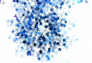 Gökyüzü yıldızlı hafif gri vektör şablonu. Renkli yıldızlı soyut çizimler. İş ilanınız için akıllı tasarım.