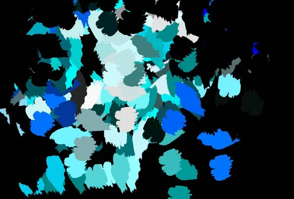 Ciemnoniebieskie Tło Wektorowe Abstrakcyjnych Kształtach Prosta Kolorowa Ilustracja Abstrakcyjnych Kształtach — Wektor stockowy