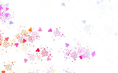 Açık mavi, soyut şekilli kırmızı vektör arkaplan. Soyut gradyan şekilli basit renkli çizimler. Duvar kağıtları için zarif tasarım.