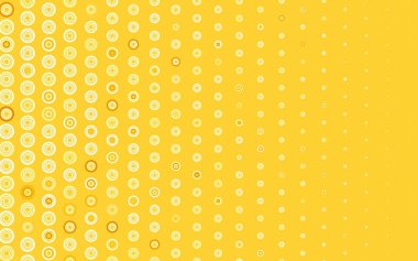 Açık sarı vektör arkaplan ve noktalar. Soyut arka planda bulanık kabarcıklar ve renkli gradyan. Fütürist reklamlar ve kitapçıklar için şablon.