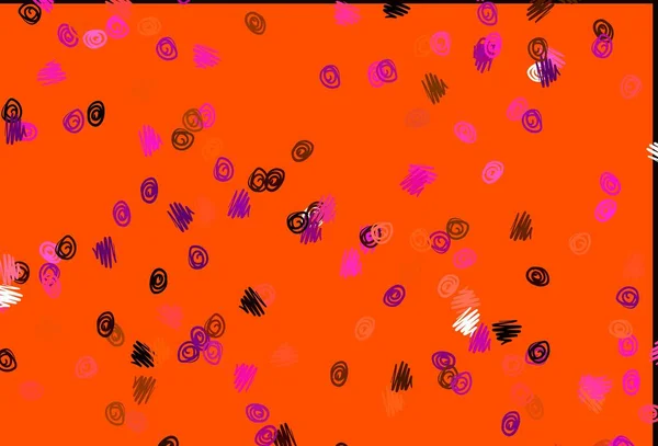 Світло Рожева Жовта Векторна Текстура Дисками Сучасна Абстрактна Ілюстрація Барвистими — стоковий вектор