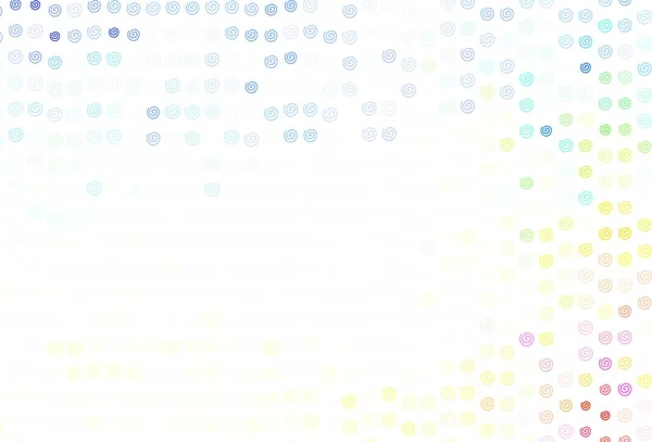 Světlá Vícebarevná Vektorová Textura Křivými Liniemi Elegantní Jasná Ilustrace Gradientem — Stockový vektor